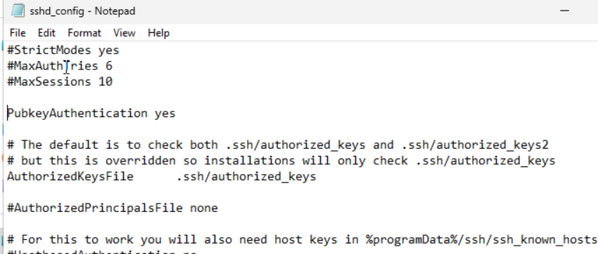 PubkeyAuthentication