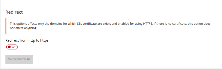 Redirect from http to https 3